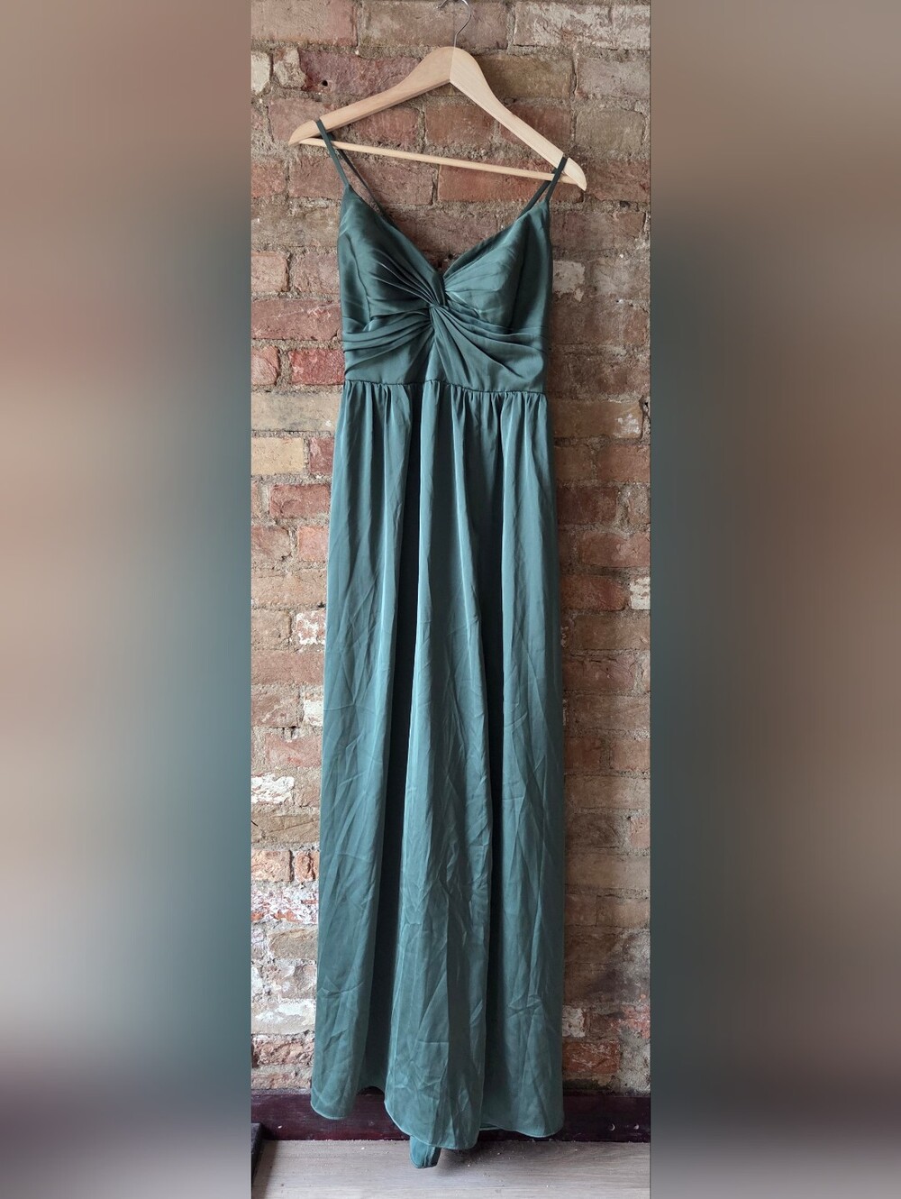 Azazie Raya Stretch Satin Maxi Skirt — Elegant Floor-Length Style